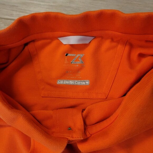 Mens Bakersfield Condors Orange Short Sleeve Embroider Polo Sz 4XT Collar Shirt - Picture 4 of 5